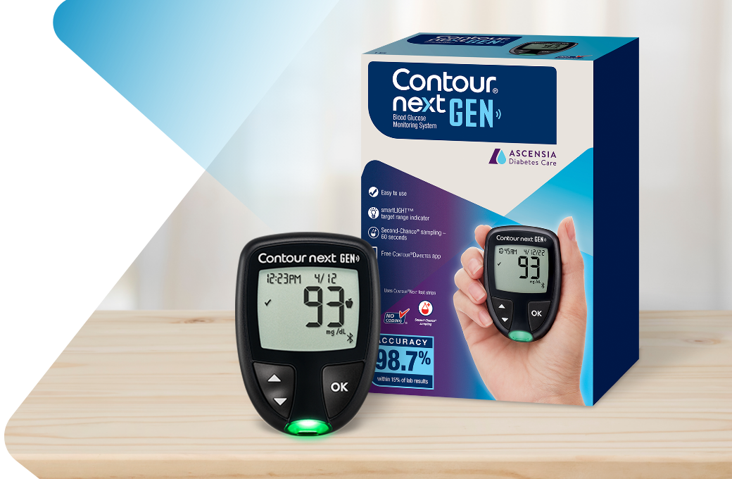 The CONTOUR NEXT GEN blood glucose meter