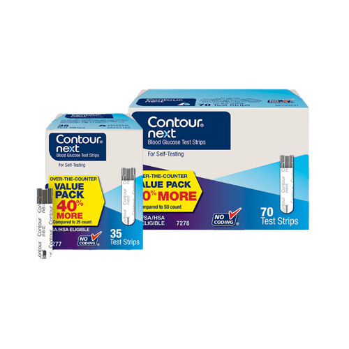 CONTOUR NEXT test strip package